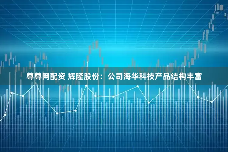尊尊网配资 辉隆股份：公司海华科技产品结构丰富